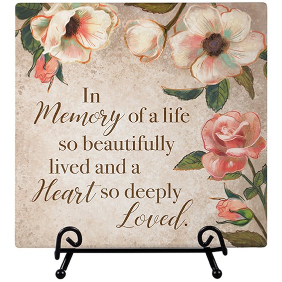 beautifully lived easel plaque 