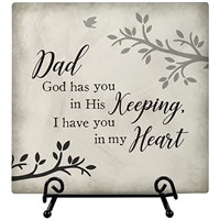 Dad in My Heart Easel Plaque