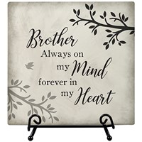 brother always on my mind easel plaque 